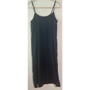J.Crew Black Spaghetti Strap Slip Dress Size Small Minimalist 90s